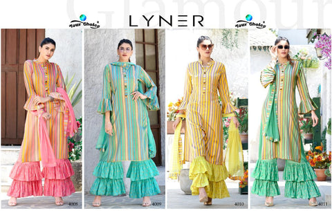 Your Choice Presents Lyner Cotton Casual Wear Salwar Suits