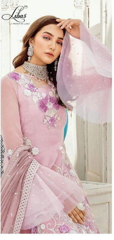 Laiba Launched Libas Lpc 10 Georgette Heavy Embroidery Work Pakistani Salwar Suits