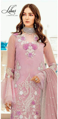 Laiba Launched Libas Lpc 10 Georgette Heavy Embroidery Work Pakistani Salwar Suits