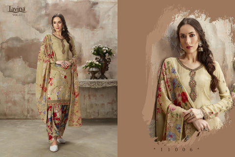 Lavina Presents Lavina Vol 111 Silk Crape Printed Fancy Designer Salwar Suits