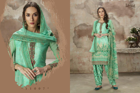 Lavina Presents Lavina Vol 111 Silk Crape Printed Fancy Designer Salwar Suits