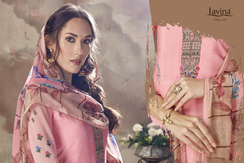 Lavina Presents Lavina Vol 111 Silk Crape Printed Fancy Designer Salwar Suits