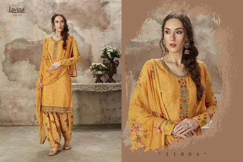 Lavina Presents Lavina Vol 111 Silk Crape Printed Fancy Designer Salwar Suits