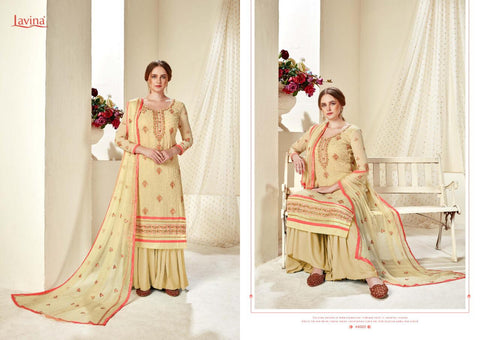 LAVINA Presenting LAVINA VOL 44 Georgette Embroidery Heavy Look Suit