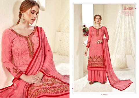 LAVINA Presenting LAVINA VOL 44 Georgette Embroidery Heavy Look Suit
