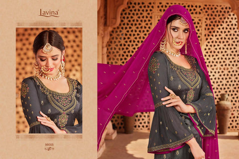 Lavina Vol 98 Banglori Silk Jacquard Salwar Kameez