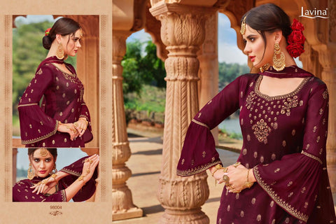 Lavina Vol 98 Banglori Silk Jacquard Salwar Kameez