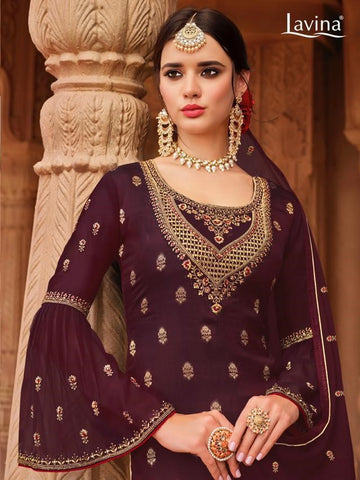 Lavina Vol 98 Banglori Silk Jacquard Salwar Kameez