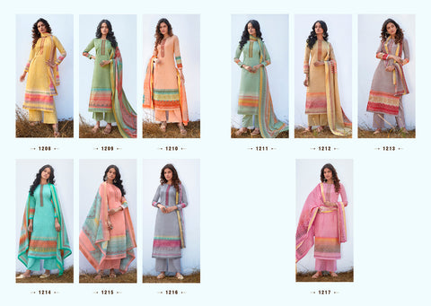Laxmimaya Silk Mills Reet Cotton Digital Print Salwar Suits