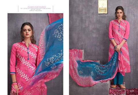 Leela Kayra Cotton Fancy Work Designer Salwar Kameez