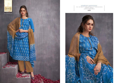 Leela Kayra Cotton Fancy Work Designer Salwar Kameez