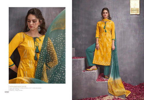 Leela Kayra Cotton Fancy Work Designer Salwar Kameez
