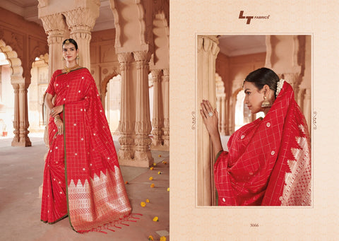 SAREE ONLINE SHOPPING AT BEST RATELT FASHION LAUNCH BRAHMI SOFT SILK CHECKS PATTERN