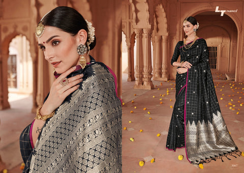 SAREE ONLINE SHOPPING AT BEST RATELT FASHION LAUNCH BRAHMI SOFT SILK CHECKS PATTERN