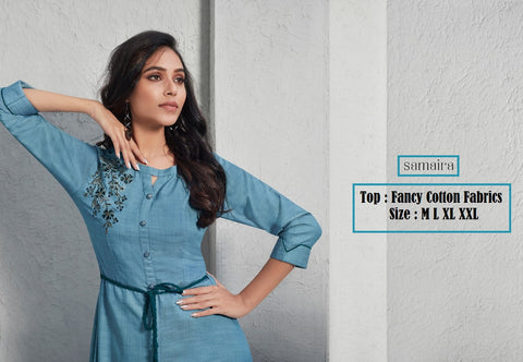 Lt Presents Samaira Cotton Casual Wear Kurtis Collection