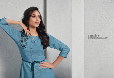 Lt Presents Samaira Cotton Casual Wear Kurtis Collection