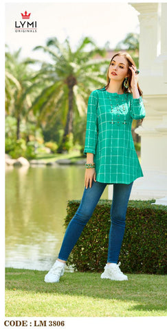 LYMI Lemon Cotton Weaving Casual Wear Short Tops