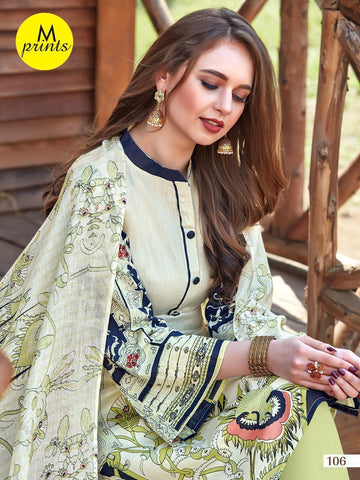 M PRINTS BRINGS PRINTED DAILYWEAR COTTON DRESS MATERIAL COLLECTION