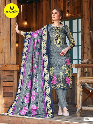 M PRINTS BRINGS PRINTED DAILYWEAR COTTON DRESS MATERIAL COLLECTION