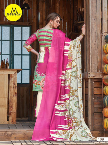 M PRINTS BRINGS PRINTED DAILYWEAR COTTON DRESS MATERIAL COLLECTION
