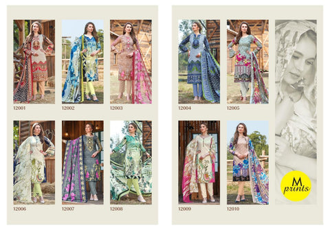M PRINTS BRINGS PRINTED DAILYWEAR COTTON DRESS MATERIAL COLLECTION
