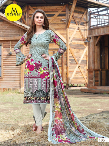 M PRINTS BRINGS PRINTED DAILYWEAR COTTON DRESS MATERIAL COLLECTION