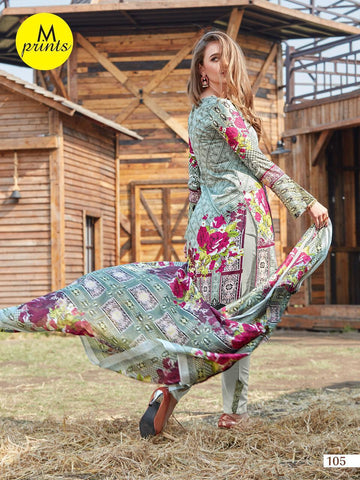 M PRINTS BRINGS PRINTED DAILYWEAR COTTON DRESS MATERIAL COLLECTION