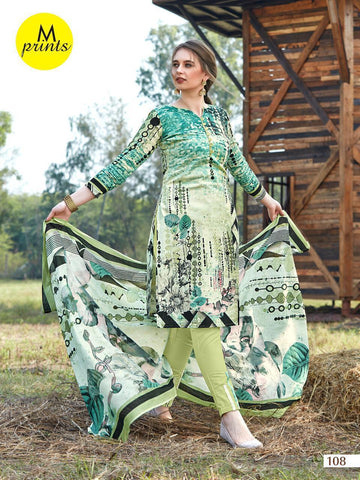 M PRINTS BRINGS PRINTED DAILYWEAR COTTON DRESS MATERIAL COLLECTION
