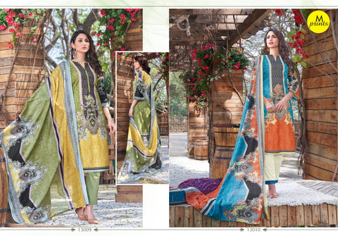 M Print Vol 2 Cotton Digital Karachi Printed Salwar Kameez