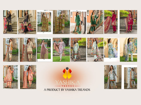 Yashika Designer Mahnoor Lawn Cotton Karachi Pakistani Suits