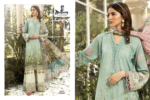 Majesty Maria B M Print 2020 Jam Silk Cotton Embroidery Work Salwar Kameez