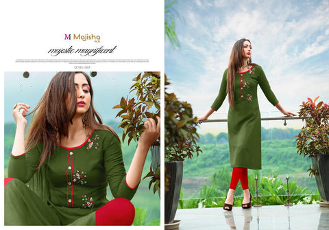 Majisha Nx Albeli Rayon Stylish Desinger Kurtis Collections