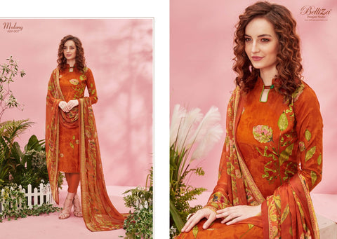 BELLIZA DESIGNER STUDIO PRESENT MALANG HEAVY RAYON DIGITAL PRINT DRESS