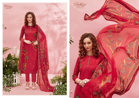 BELLIZA DESIGNER STUDIO PRESENT MALANG HEAVY RAYON DIGITAL PRINT DRESS