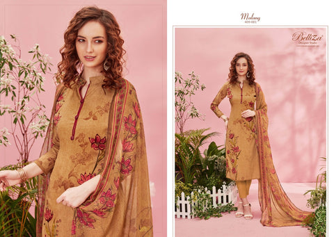 BELLIZA DESIGNER STUDIO PRESENT MALANG HEAVY RAYON DIGITAL PRINT DRESS