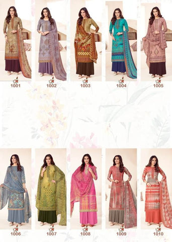 Mallika Presents New Collection Heavy Indo Printed Fancy Designer Salwar Suits