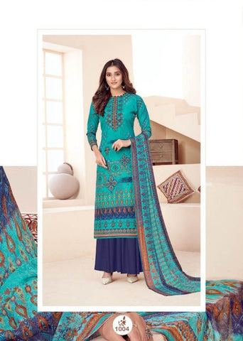Mallika Presents New Collection Heavy Indo Printed Fancy Designer Salwar Suits