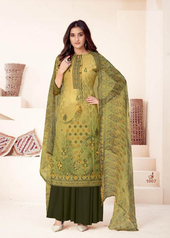 Mallika Presents New Collection Heavy Indo Printed Fancy Designer Salwar Suits