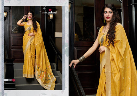 Manjubaa Presents Manjari Silk Fancy Designer Sarees Collection