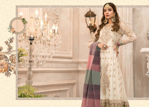 Maria B Heavy Embroidery Work Designer Salwar Kameez