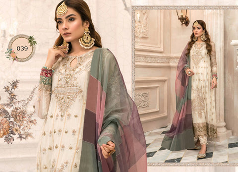Maria B Heavy Embroidery Work Designer Salwar Kameez