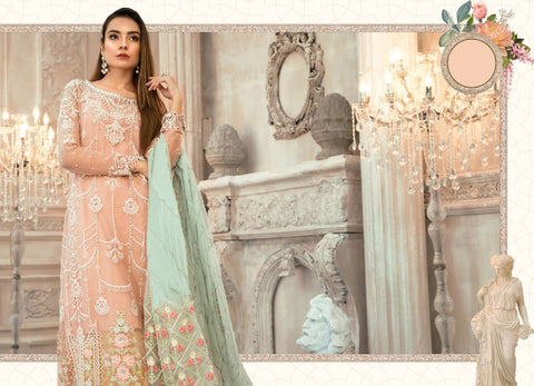 Maria B Heavy Embroidery Work Designer Salwar Kameez