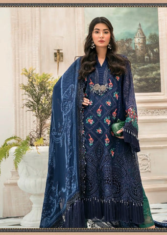 Maria B Heavy Embroidery Work Designer Salwar Kameez