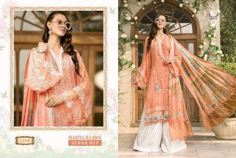 Shree Fab Mariya B Lawn Super Hit Cotton Fabric EMBROIDERY Work Salwar Suits