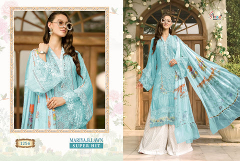 Shree Fab Mariya B Lawn Super Hit Cotton Fabric EMBROIDERY Work Salwar Suits