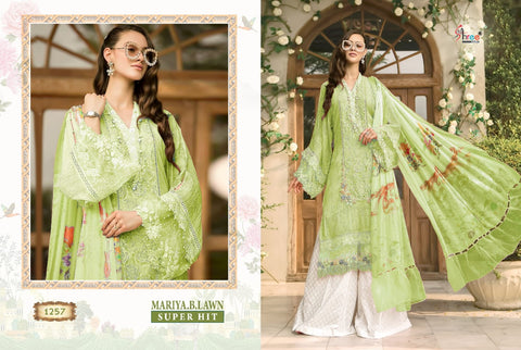 Shree Fab Mariya B Lawn Super Hit Cotton Fabric EMBROIDERY Work Salwar Suits