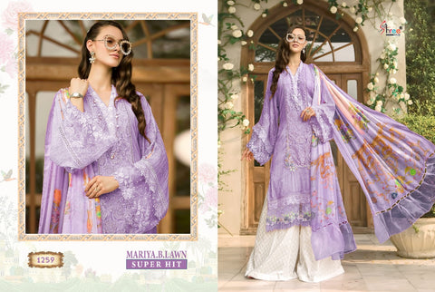 Shree Fab Mariya B Lawn Super Hit Cotton Fabric EMBROIDERY Work Salwar Suits