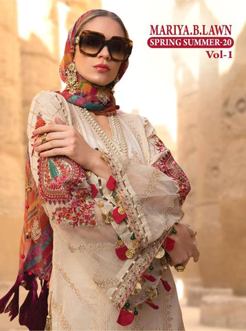 Shree Fab Mariya B Spring Summer 20 Vol 1 Embroidery Pakistani Suit Collection