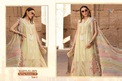 Shree Fab Mariya B Spring Summer 20 Vol 1 Embroidery Pakistani Suit Collection