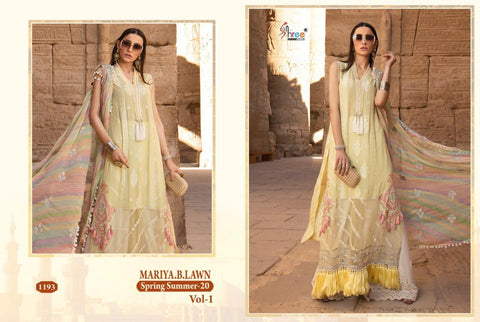 Shree Fab Mariya B Spring Summer 20 Vol 1 Embroidery Pakistani Suit Collection